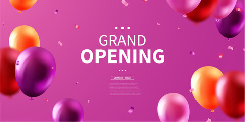 Beautiful grand opening card design background Elegant vector illustration for your business