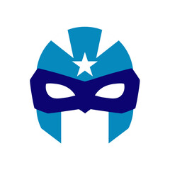 Vector super hero mask illustration 