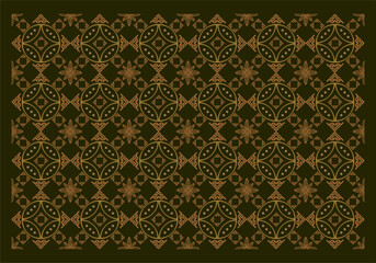 Beautiful and elegant vector traditional Javanese ethnic batik pattern template.