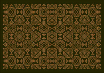 Beautiful and elegant vector traditional Javanese ethnic batik pattern template.