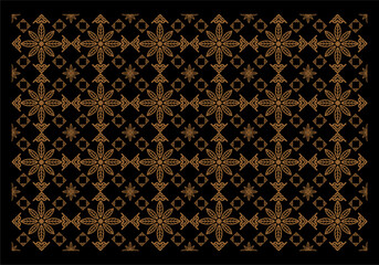 Beautiful and elegant vector traditional Javanese ethnic batik pattern template.