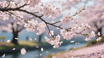 Obraz premium pink cherry blossom