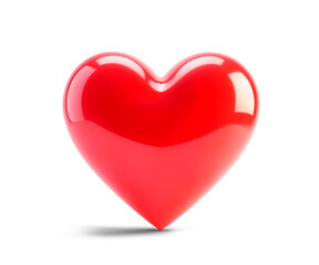 Glowing 3D Heart – Futuristic Love, Romance, and Digital Art Concept