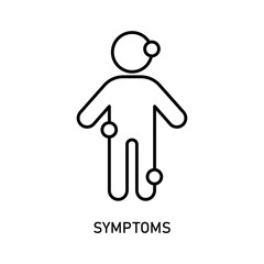 Icon a symptoms, isolated against a clean background.