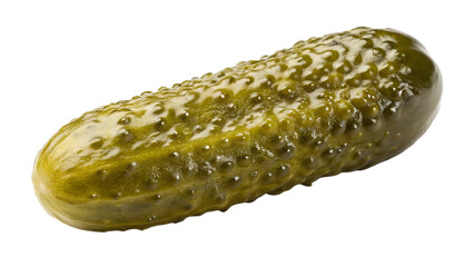Dill pickle isolated on transparent background
