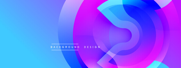 Abstract fluid shapes, vibrant blue, pink hues. Modern design, dynamic composition, smooth gradients create visual interest.