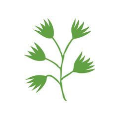 Flower Icon Flat Color Vector icon