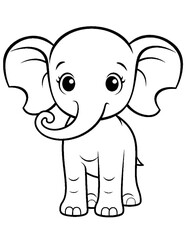 Fototapeta premium Black and white color pages for&nbsp;kids