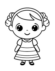 Obraz premium Black and white color pages for&nbsp;kids