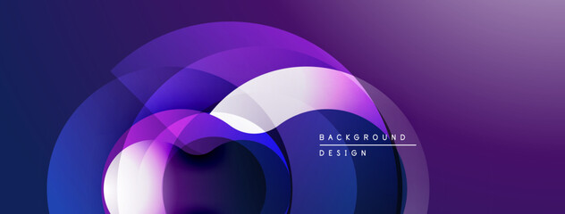 Abstract fluid shapes, purple hues, dynamic composition. Modern design element for backgrounds, presentations. Gradient effects present.