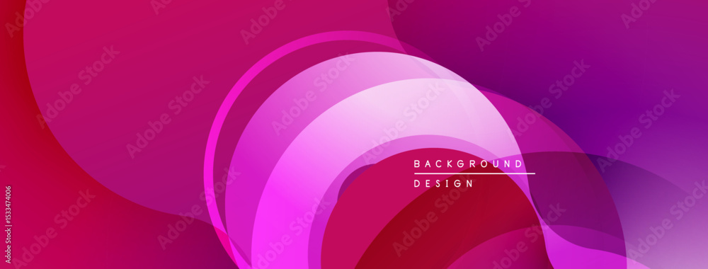 Poster abstract flowing shapes, vibrant magenta hues, smooth gradients create modern background design. min
