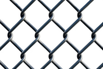 Fototapeta premium High resolution chain link fence texture metal wire mesh security barrier background isolated on transparent background