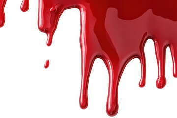 Dripping red paint liquid blood splatter texture graphic element design resource png image stock photo isolated on transparent background