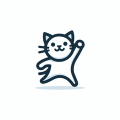 Happy cat logo