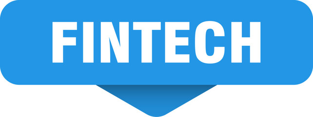 fintech sticker. fintech sign on transparent background