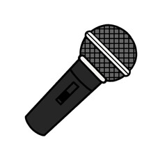 microphone isolated on white background