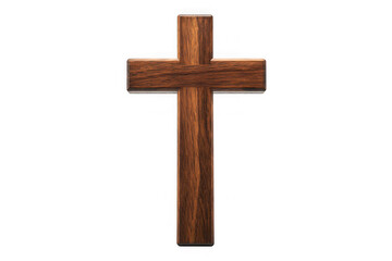 Wooden christian cross symbol religious faith crucifixion jesus christ savior salvation hope belief isolated on transparent background