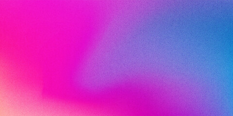 Pink magenta blue purple abstract color gradient background grainy texture effect web banner header poster design