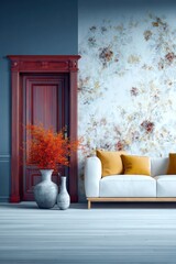 Elegant room with fall colors