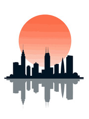 Obraz premium jakart indonesia a skyline silhouette design isolated on white background 