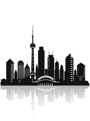 Obraz premium jakart indonesia a skyline silhouette design isolated on white background 
