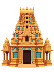  Sculpture, architecture and symbols of Hindu temple at Singapore , Sri Mariamman Temple 
