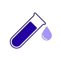 Icon a blood sample, isolated against a clean background.