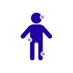 Icon a symptoms, isolated against a clean background.