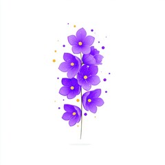 Vibrant floral arrangement botanical art digital illustration colorful background artistic perspective nature inspiration