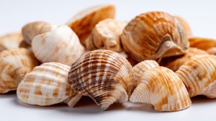 Harvesting fresh scallops coastal beach food photography natural setting close-up perspective culinary delights