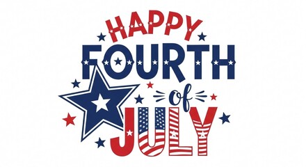 4th of July Independence Day USA Patriotic Design