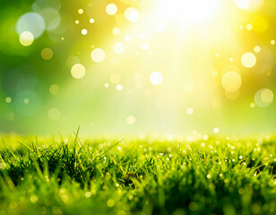 Obraz premium grass summer bokeh background design