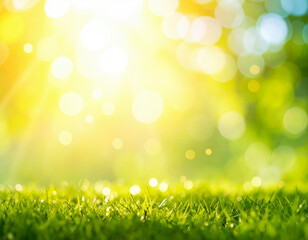 Obraz premium grass summer bokeh background design