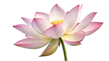 pink water lily isolated on transparent background