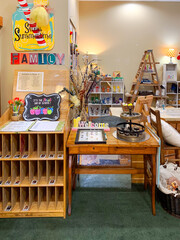 Reggio-Inspired Family Welcome Station for the First Day of School


