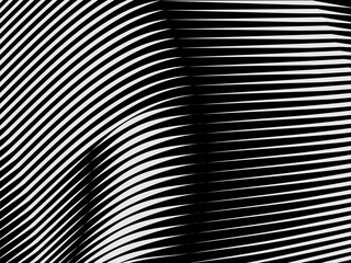 Background with black and white abstract line pattern. Modern abstract background.