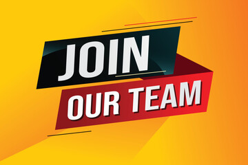 join our team word concept vector illustration with modern futuristic 3d style for landing page template ui web mobile app poster banner flyer background gift card coupon label wallpaper 