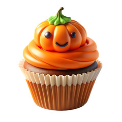 Halloween Pumpkin Cupcake: Autumn Dessert Recipe Inspiration