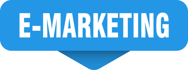 e-marketing sticker. e-marketing sign on transparent background