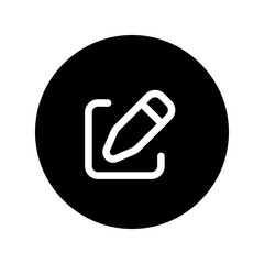 edit line circular icon