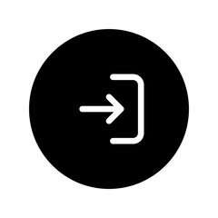 login line circular icon