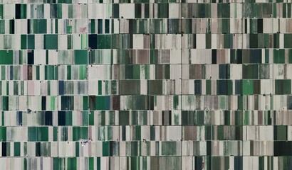 High-Resolution Aerial View of Agricultural Patterns and Land Impact