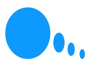 blue buttons in white  background