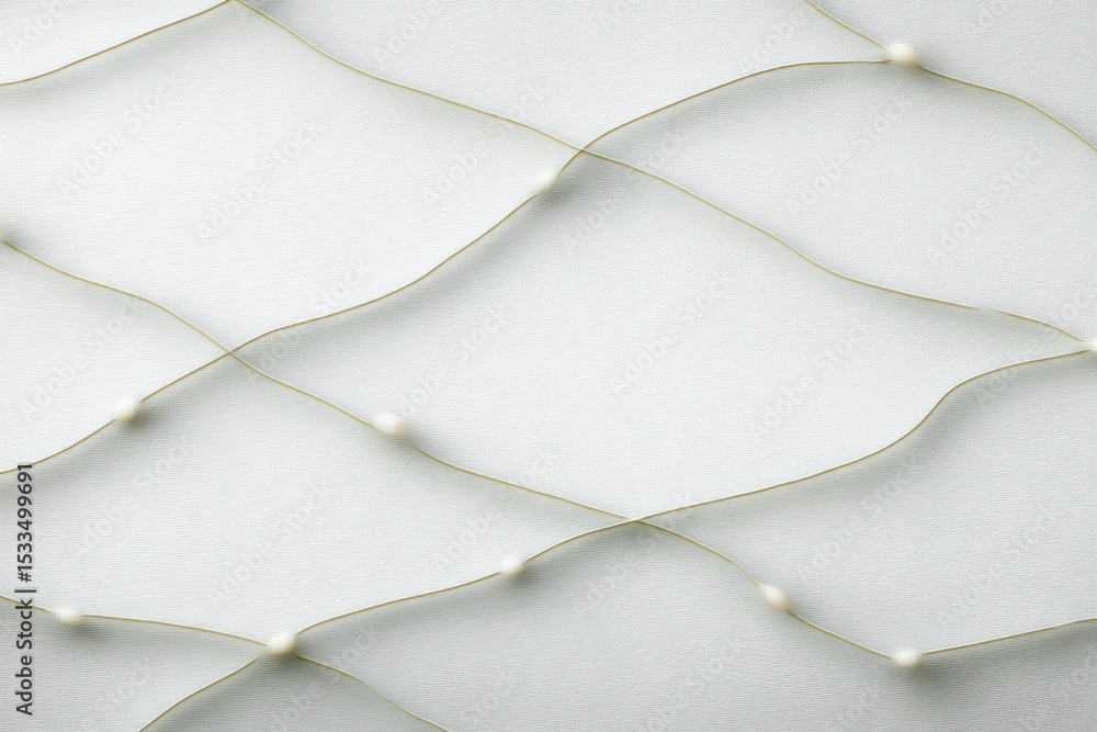 Poster white and gold netting texture with subtle geometric pattern