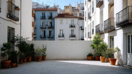Fototapeta premium white wall in the city