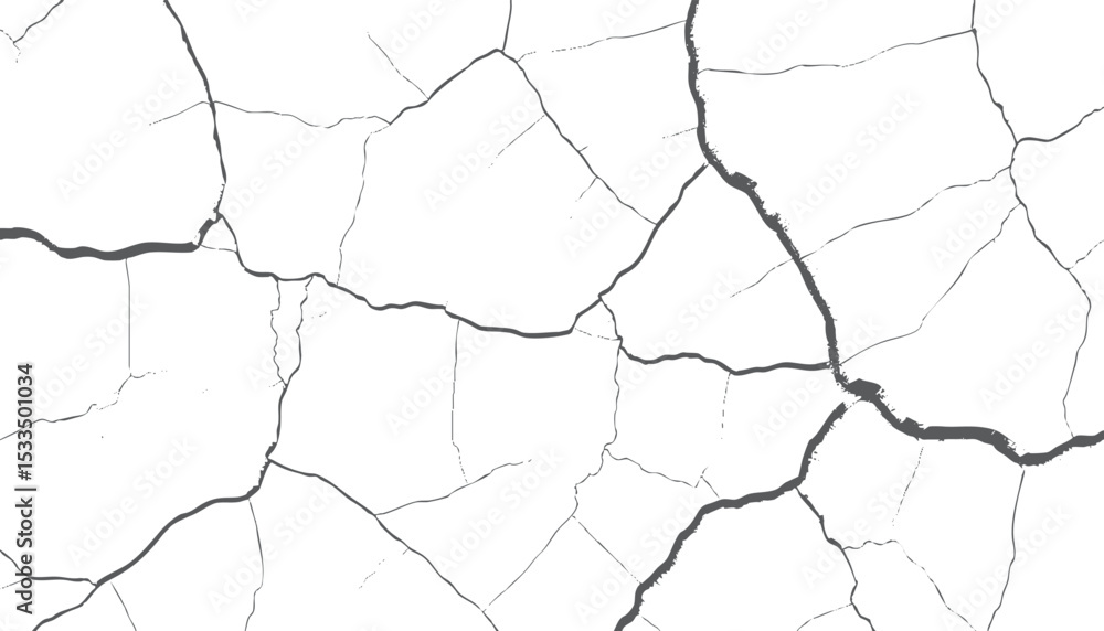 Poster abstract grunge cracks texture in grayscale pattern surface design for background and graphic asset 