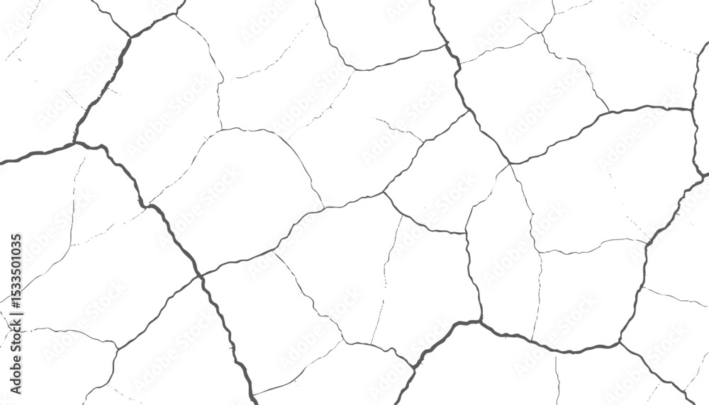 Poster abstract texture of cracked surface a vector illustration of cracks and imperfections suitable for b
