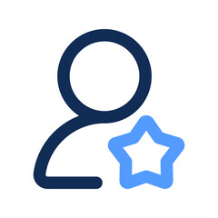 user role outline color icon