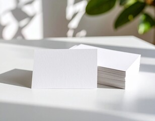 Empty white room with window and open box containing white paper on table