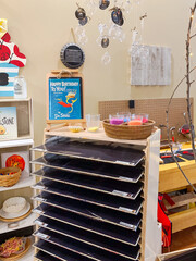 Creative Art Drying Rack Station for Preschool Classrooms

